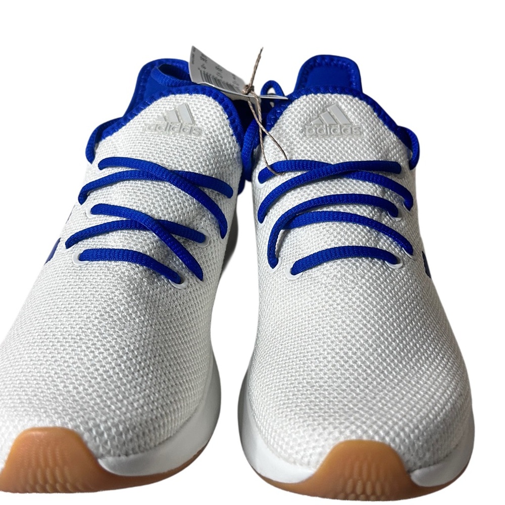 Adidas White Knit Sneakers with Cloudfoam